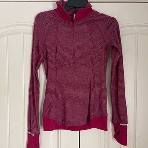 Lululemon Maroon Half Zip Pullover
